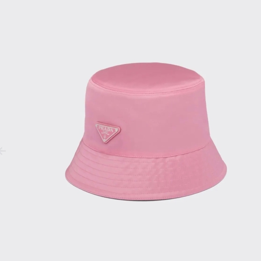 Pink Prada Nylon Bucket hat